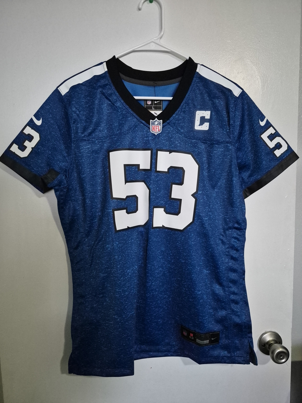 Womens Nike NFL New York Giants Leonard Williams #53 Blue Jersey Size L
